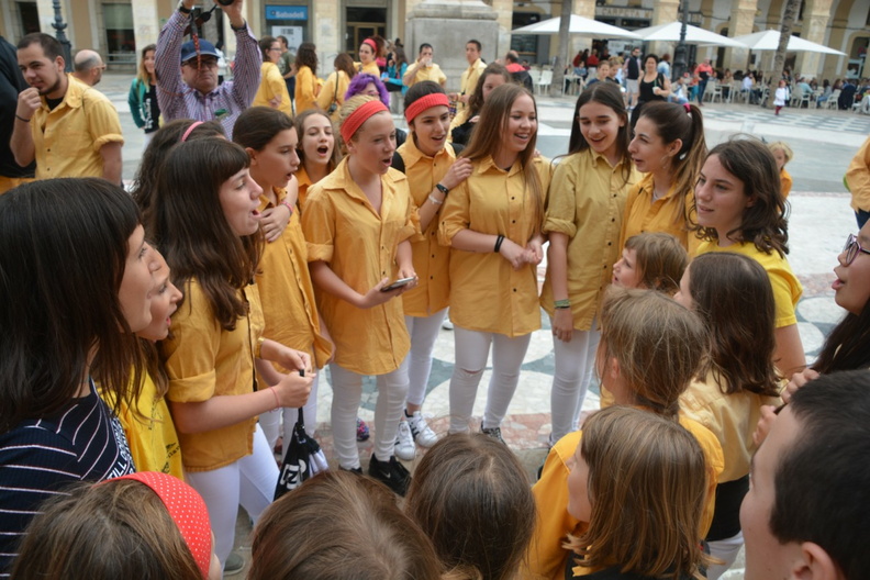20180429G-46è Aniversari dels Bordegassos amb  Joves Xiquets de Valls i Castellers de Barcelona (442)