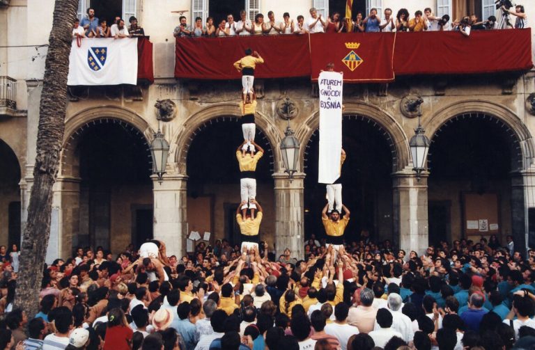 1995 2 “p.5” simultanis, amb pancarta